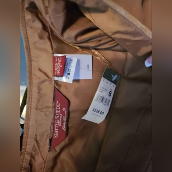 Eddie Bauer leather skirt size 8 bnwt - Picture 7 of 10